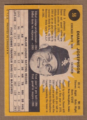 Béisbol OPC 1971 (1-132) * Tú eliges * Condiciones enumeradas - Imagen 31 de 74