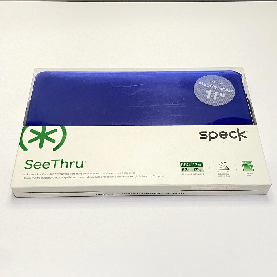 Nueva Funda Carcasa Inteligente Speck para Apple MacBook Air 11" Ver a Través Azul Cobalto Foto 2 de 4