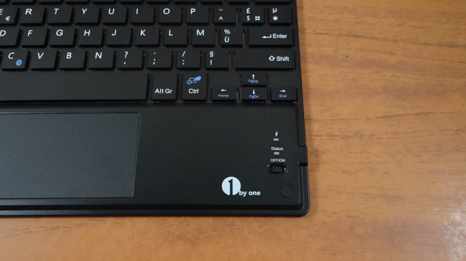 Wireless Keyboard AZERTY Layout Tablet Laptop Tv Portable Keyboard + mouse Black - Image 3 of 4