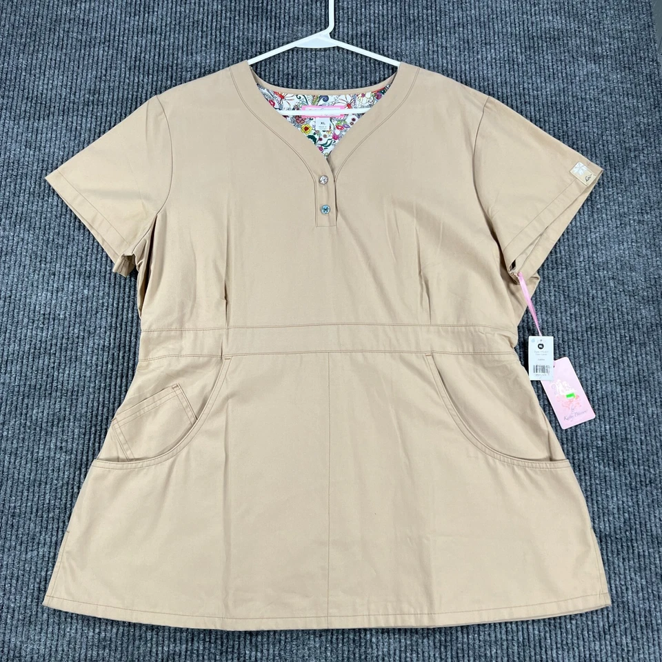 Blusa Médica Koi Justine XL Extra Grande Manga Corta Cuello en V Médica Nueva Foto 3 de 4