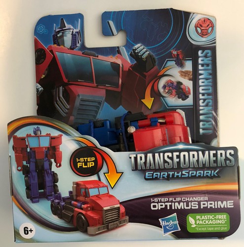 Transformers EarthSpark 1-Step Flip Changer Optimus Prime & Wheeljack Set Of 2 - Picture 2 of 6