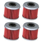 4-Pack of Individually Boxed Oil Filter Filters for 04-14 Honda TRX450R TRX450ER
