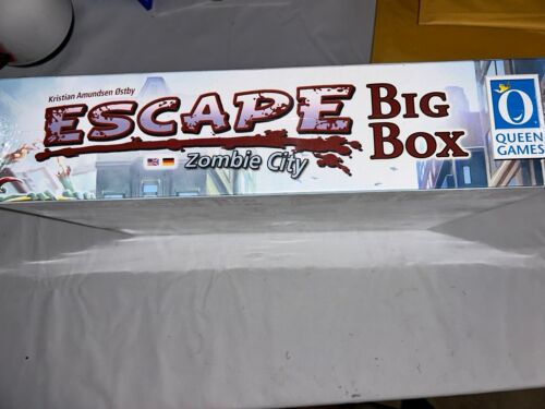 New Sealed Escape Zombie City Big Box Kickstarter Edition Board Game Queen Games - Picture 3 of 6