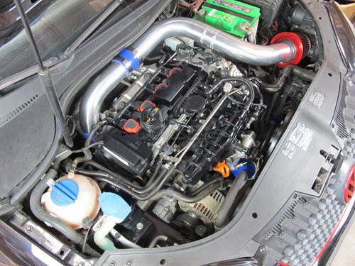 CAI Cold Air Intake Pipe + Filter For 03-09 VW Volkswagen Golf 5 GTI MK5 2.0FSI - Foto 1 di 4