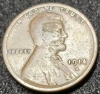 1914-D LINCOLN WHEAT CENT 1C, BN. Rare KEY DATE  only 1,193,000 ever  minted..