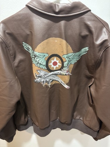 Chaqueta de cuero marrón oscuro Captain Marvel Carol Danvers Flight Bomber para mujer - Imagen 9 de 13