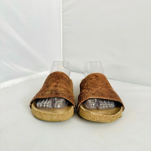 Roper braune Leder-Slipper mit goldenen Details Damengröße 10 - Bild 10 von 12