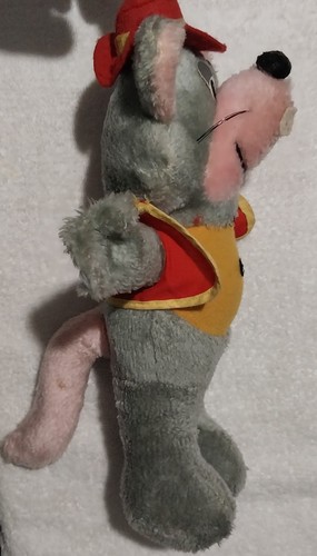 Vintage 80er Chuck E Cheese Pizza Time Theatre 13 Zoll Plüschtier Stofftier Spielzeug siehe Bilder - Bild 3 von 6
