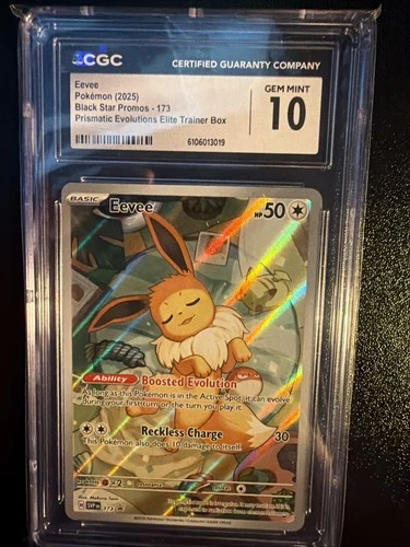 Eevee 173 Sv: Scarlet & Violet Prismatic ETB Promo Cards Holo Cgc 10
