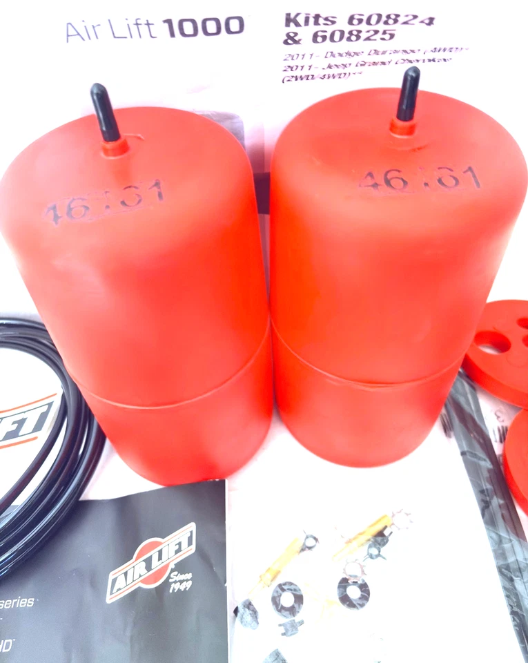 Elevadores traseros Air Lift 1000 100 lb Dodge Durango Jeep Grand Cherokee 2011-25 Foto 2 de 4
