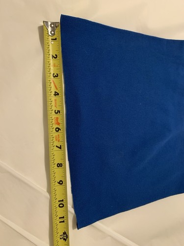 ❤️Blue Knit Fabric Tube Seamless Remnant 1/2 Yd - Picture 3 of 7