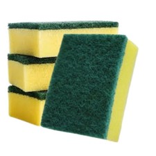 Clean Sponge with Green Scrubbing Pads – 4 Pack
