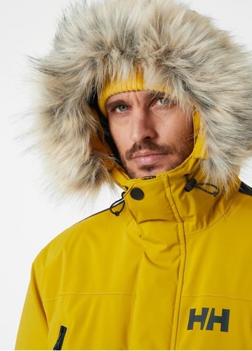 Helly-Hansen Men’s Reine Parka Medium, 340 Straw Waterproof Helly Tech, Tag-Read - Picture 6 of 24