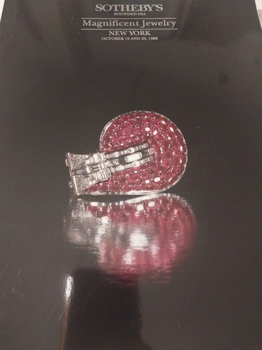 Sotheby's Magnificent Jewlery, NY Catalog October 1992 /Sale: 6346/Excellent - 第 1/3 張圖片