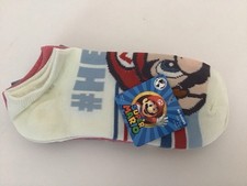 Super Mario Brothers 5 Pack of Novelty Socks No Show Style Sneaker socks