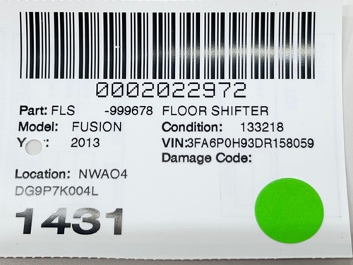 Ford Fusion 2013-2016 transmisión automática palanca de cambios de piso OEM - Imagen 9 de 9