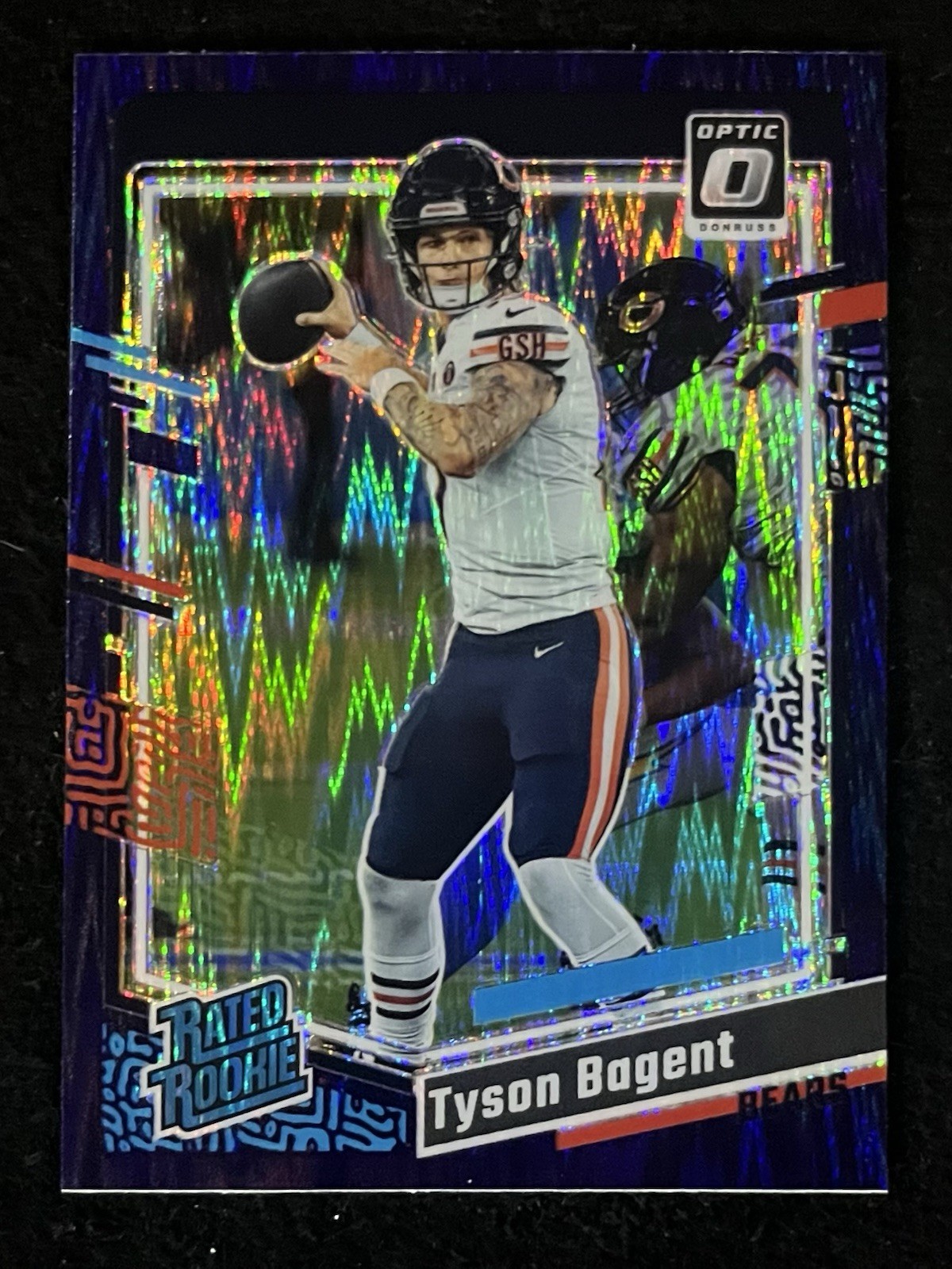 2023 Donruss Optic #216 Tyson Bagent Purple Shock