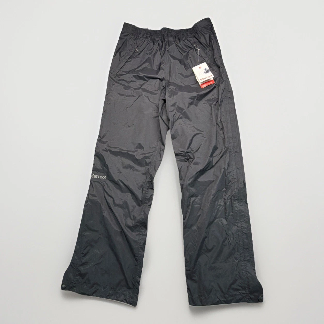 MARMOT Men’s PreCip Lightweight Waterproof Full-Zip Pants Jet Black - NEW!!!