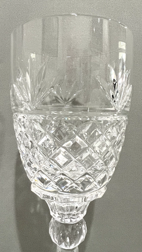 RARE-5th Avenue Crystal-Goblet-Chalice-Votive Candle Holder-12.75"-24% Lead-Pair - Picture 2 of 19