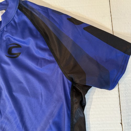 Cannondale Solid Blue 3/4 Zip Cycling Jersey Short Sleeve Shirt Men’s X Large - Picture 5 of 15