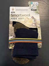 Smartwool Hike Light Cushion Kid's Crew Socks, Deep Navy, Small