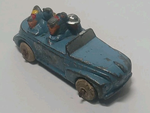 Vintage Barclay Manoil Lead Convertible Car With Family Handpainted - Picture 3 of 8