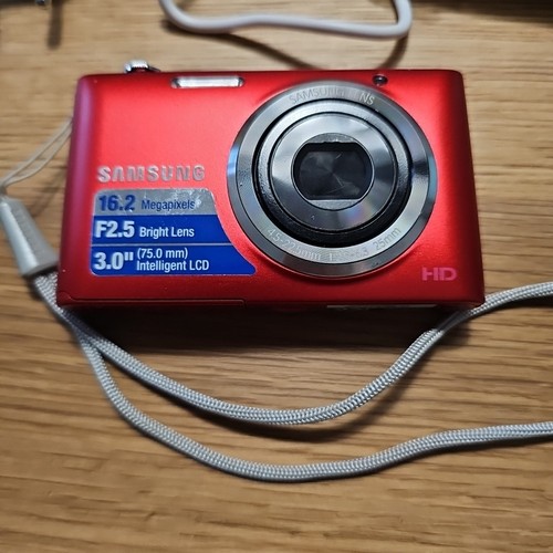 Digitalkamera Samsung ST72 Rot Zustand Sehr Gut In OVP Getestet Funktioniert Kam - Bild 5 von 8