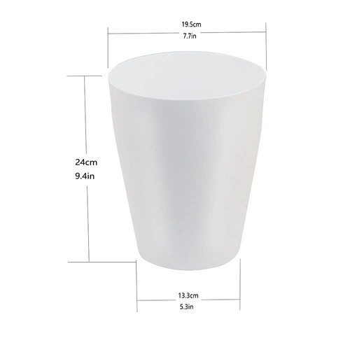 Small Trash Can,Plastic Round Bathroom Wastebasket Garbage Can for Bathroom B... - Picture 7 of 7