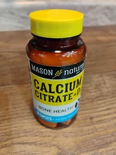 Mason Natural Calcium Citrate + D3 for Bone Health 60 Ct 311845123756 EXP 7/26