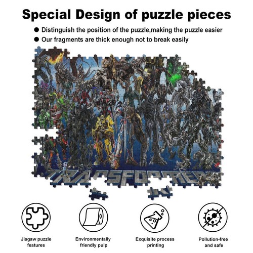 Transformers Jigsaw Puzzle 500 Pieces Gift for Girls Boys - Picture 4 of 6