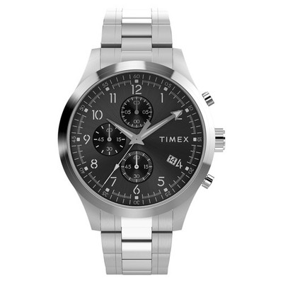 Timex TW2Y01400 Dress Chronograph 43mm Edelstahlarmband Herrenuhr