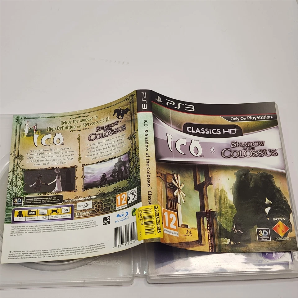 Playstation 3 Ico & Shadow Of The Colossus Classics HD PS3 Game Complete - Image 4 of 4
