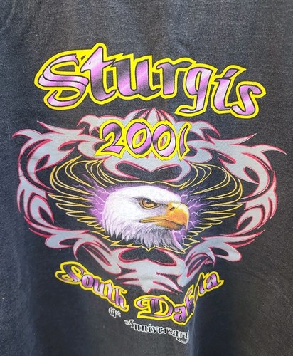 Vintage All Sport 2001 SturgisSouth Dakota 61st Anniversary Men's Size Large - Picture 3 of 5