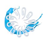 120 Pcs Curtain Hooks Plastic Small Decorative Shower Window White