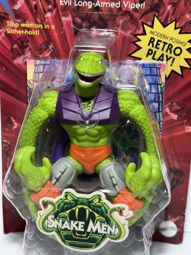 Squeeze Masters of the Universe Snake Men 2023 Action Figure, Bent Cardboard - Picture 2 of 9
