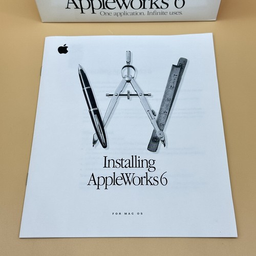AppleWorks 6 Software Anwendung Mac OS X BOX, HANDBÜCHER, NUR EINLAGEN! KEINE DISC! - Bild 15 von 16