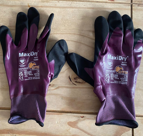 3 X ATG MAXI DRY 56-427 , PPE GLOVES , HAND PROTECTION , SIZE 11 / XXL - Picture 2 of 6