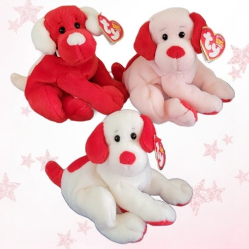♡ TY Beanie Baby DOGS ♡ Set of 3 - MWMT'S - Picture 1 of 16