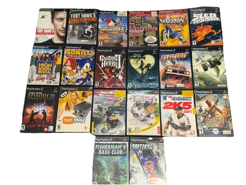 PS2 Bundle Lot Of 20 Games  CIB 2 New. Sports Star Wars Disney Sonic & More - Picture 3 of 6