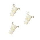  3 PCS Blumen Untertopf Innentopf Dekorativer Blumeneimer Eisenblumenpot