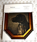 Threshold Studio McGee Pointer Dog Portrait Wall Art 8x10 Gold Frame Target NEW