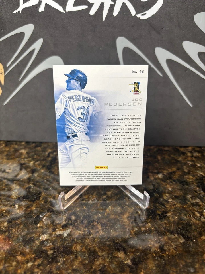 Joc Pederson Rc Panini 533/599 No.48 Baseball - Image 3 of 3