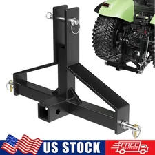Category 1 Tractor 3 Point Hitch with 2" Receiver Tow Drawbar Heavy Duty Steel