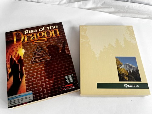 Vintage Rise Of The Dragon PC MS-DOS 256 Color VGA Spiel Big Box 3,5 Disks Set - Bild 9 von 20
