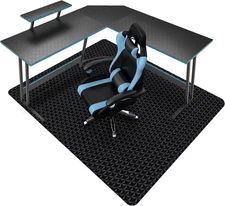 Chair Mat for Hard Floor, 63" x 51" Office Chair Mat for Hardwood Floor, Mult...