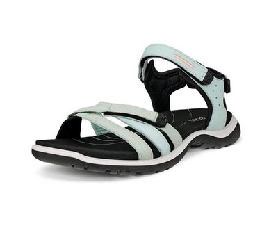 ECCO Women's Offroad Roam Green Nubuck Adjustable Outdoor Sandals - NWOB - Sz 37