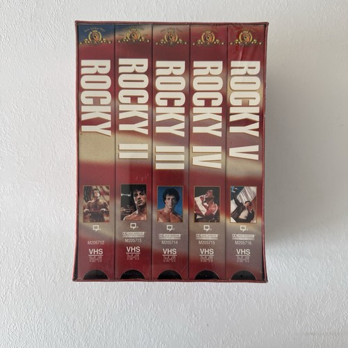 ROCKY 1-5 VHS LIMITED BOX SET 25th ANNIVERSARY FACTORY SEALED