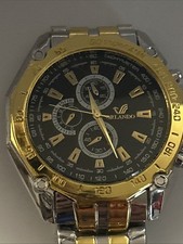 Mens Orlando Stainless Steel Quartz Wrist Watch With Chronograph New