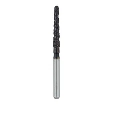 Meisinger B852-018-FG Black Cobra Round End Taper Super Coarse Diamond Burs 5/Pk