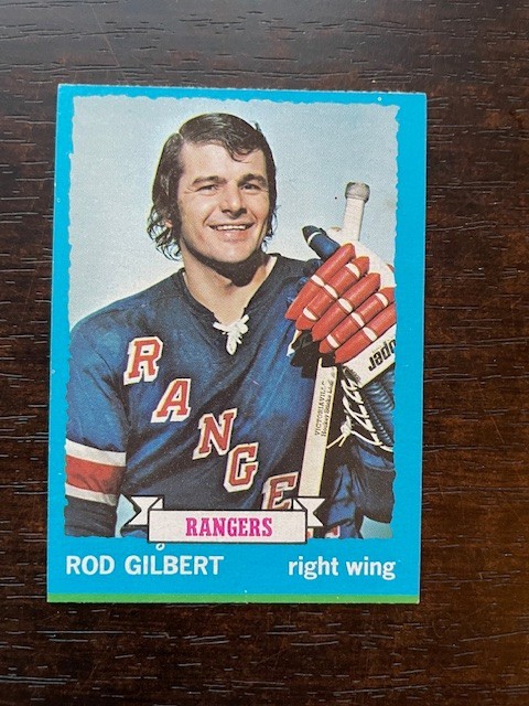 1973-74 Topps hockey set break #88 Rod Gilbert - New York Rangers NRMT